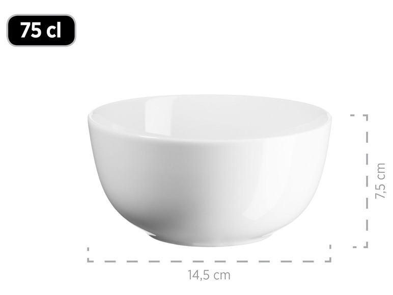 MÄSER Serie Barca, Frühstücks-Geschirr für 6 Personen, 18-tlg. Set, Porzellan Clearance-Verkauf