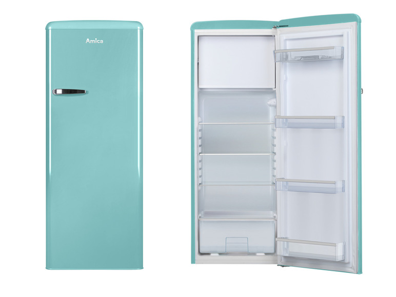 Amica Retro Kühl-Gefrierkombination »KSR 34 64 150TRB« Fabrikverkauf