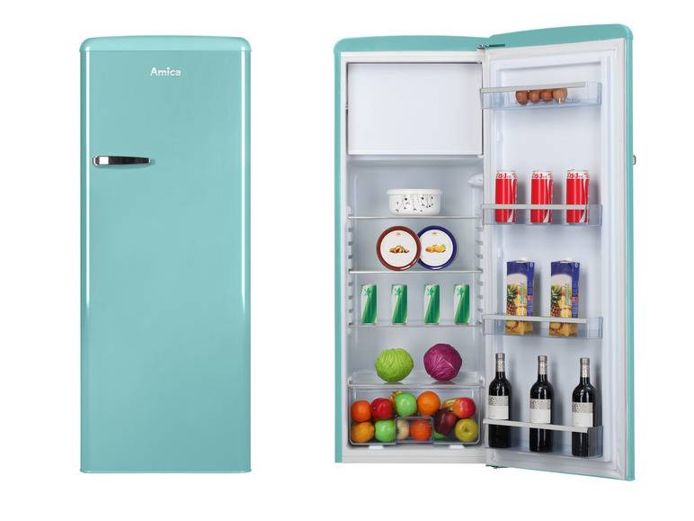Amica Retro Kühl-Gefrierkombination »KSR 34 64 150TRB« Fabrikverkauf