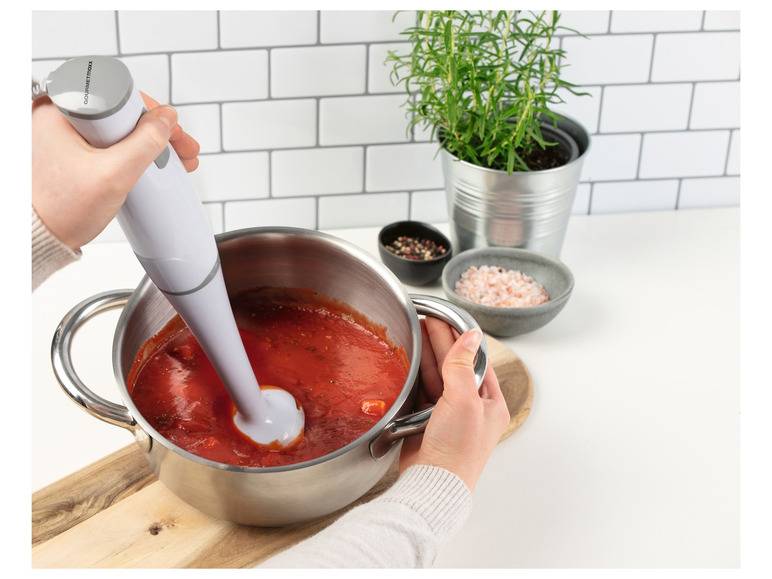 GOURMETmaxx Stabmixer 400 W weiß/grau Vatertagsangebot