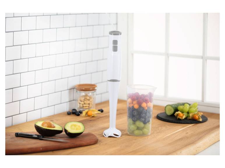 GOURMETmaxx Stabmixer 400 W weiß/grau Vatertagsangebot