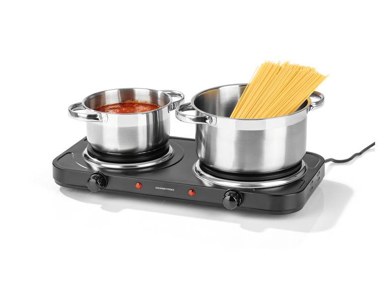 GOURMETmaxx Doppelkochplatte 2500 W schwarz Letzte 2 Tage