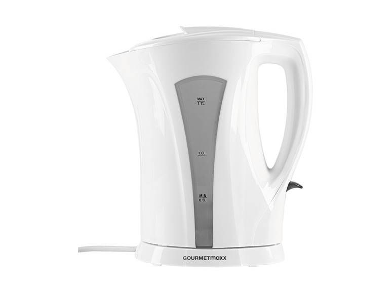 GOURMETmaxx Wasserkocher 1,7 l 2200W weiß/grau Zeitbegrenzte Promotion