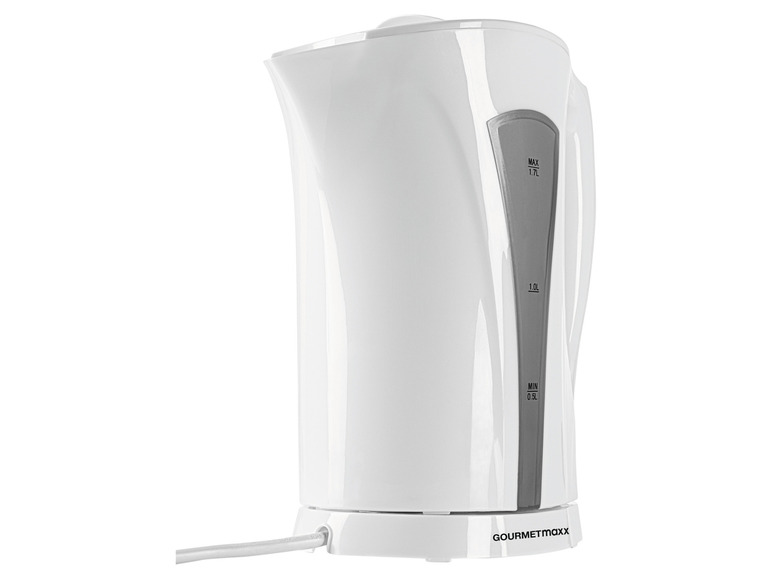 GOURMETmaxx Wasserkocher 1,7 l 2200W weiß/grau Zeitbegrenzte Promotion
