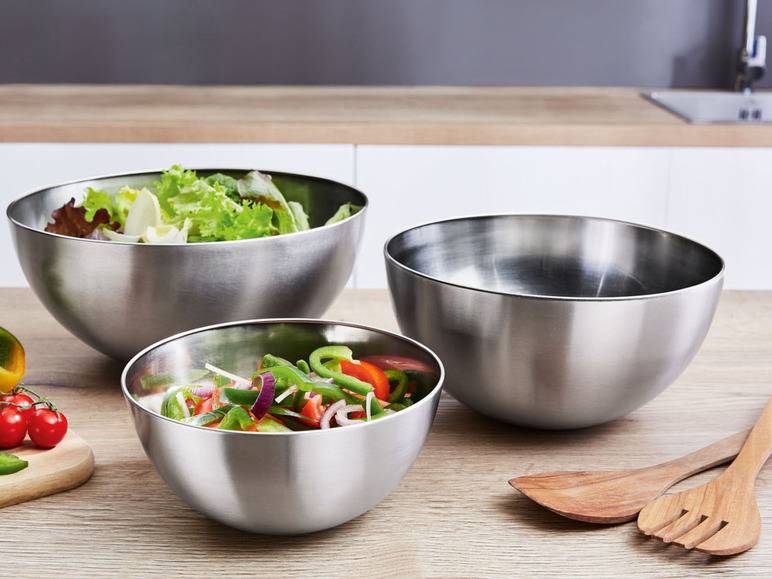 ERNESTO® Schüsselset, 3-teilig, platzsparend ineinander stapelbar Letzte 2 Tage