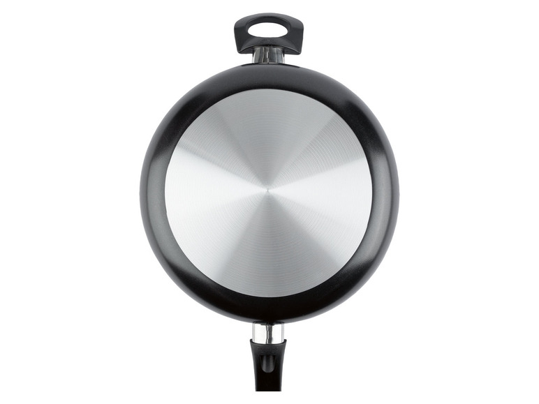 ERNESTO® Sauteuse »Alu Noir« 28 cm mit Gegengriff und Glasdeckel Auslauf