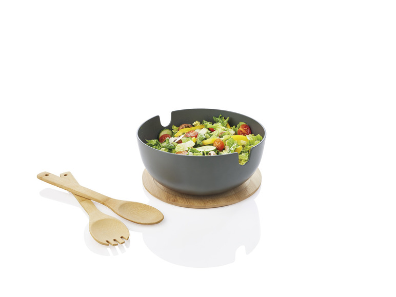 ERNESTO® Salatschüssel-Set, mit Bambus-Deckel, 4-teilig Meist gekauft