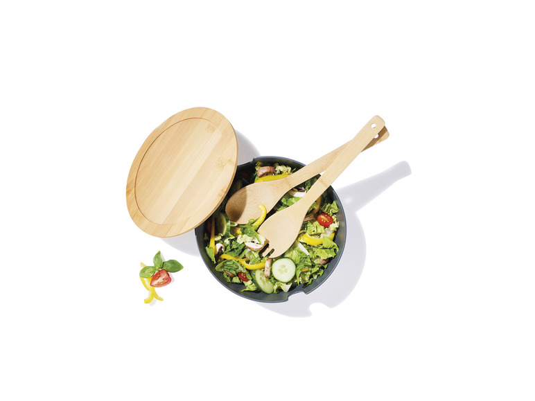 ERNESTO® Salatschüssel-Set, mit Bambus-Deckel, 4-teilig Meist gekauft