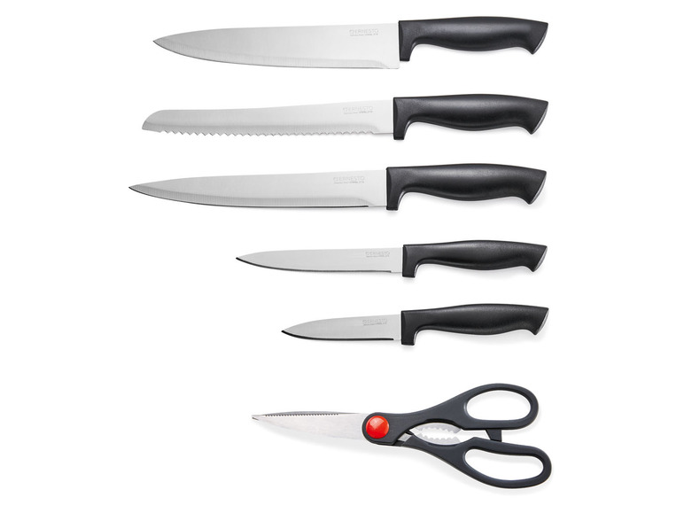 ERNESTO® Messerblock, mit 5 Messern und Schere Fabrik Onlineshop