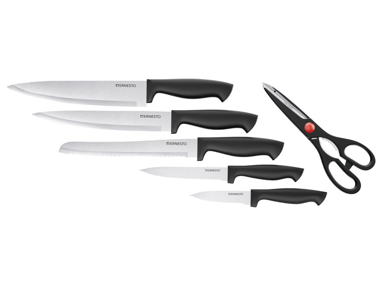 ERNESTO® Messerblock, mit 5 Messern und Schere Fabrik Onlineshop