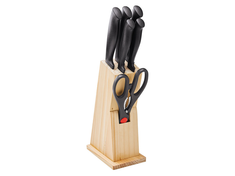 ERNESTO® Messerblock, mit 5 Messern und Schere Fabrik Onlineshop