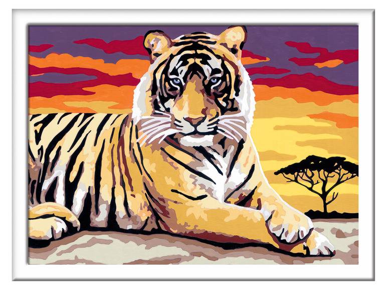 Ravensburger Malen nach Zahlen »Majestätischer Tiger« Großer Ausverkauf