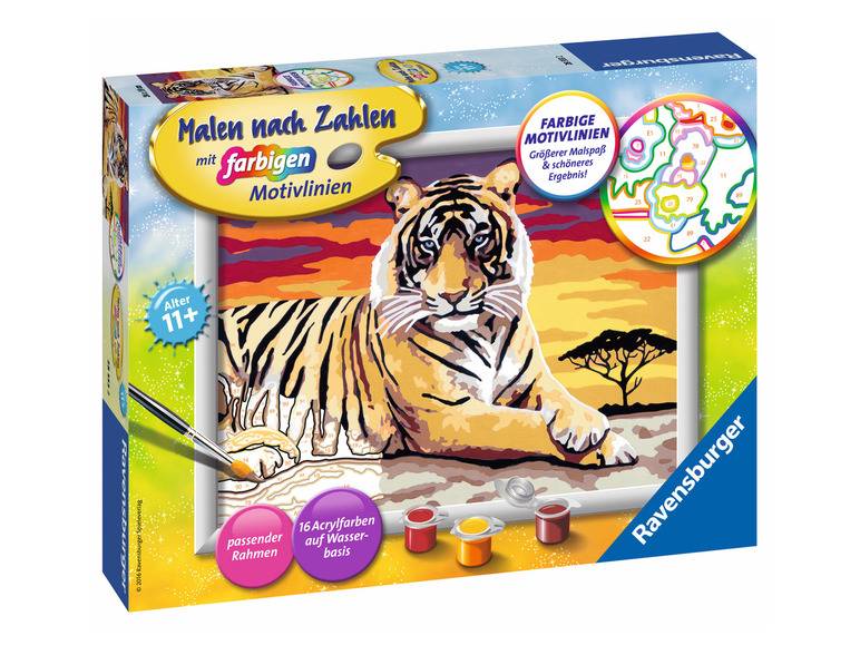 Ravensburger Malen nach Zahlen »Majestätischer Tiger« Großer Ausverkauf