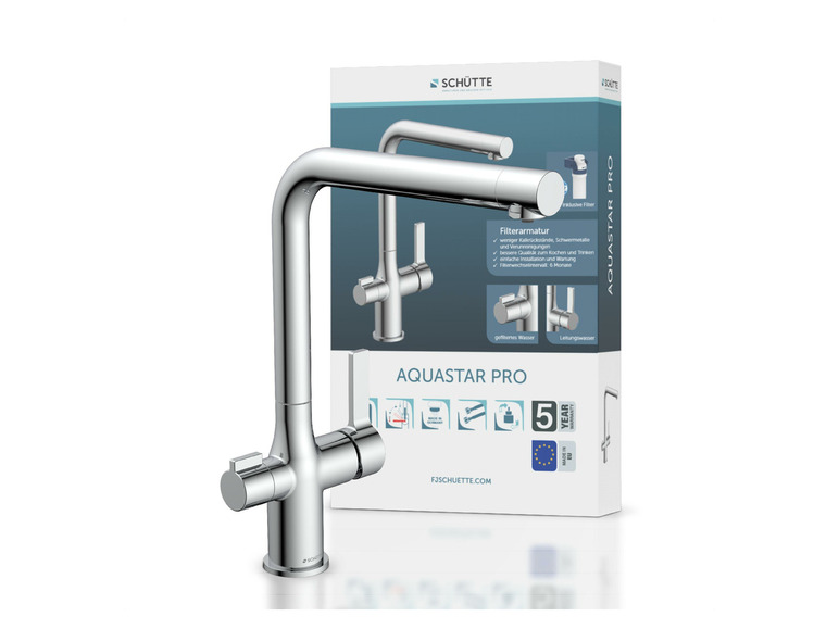 Schütte Küchenarmatur mit Filtersystem »Aquastar Pro«, mit 360° schwenkbarem Auslauf Flash Sale