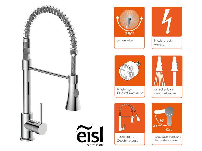 Eisl Küchenarmatur »LEON«, mit Cold Start Funktion, Niederdruckarmatur Kauf eins, bekomm eins gratis