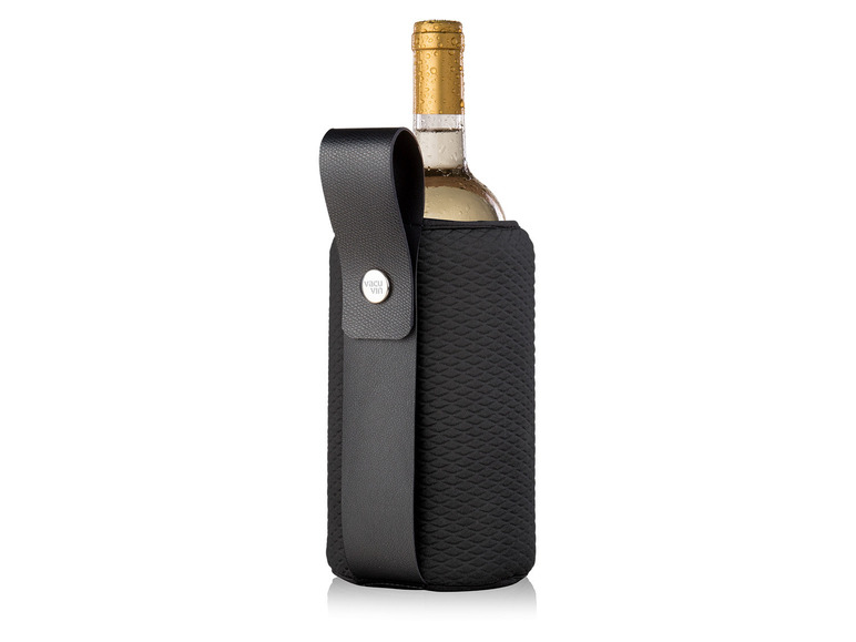 vacu vin Wein Set klassisch 4teilig + Weinkühler »Artico«, flexibel, schwarz VIP-Rabatte