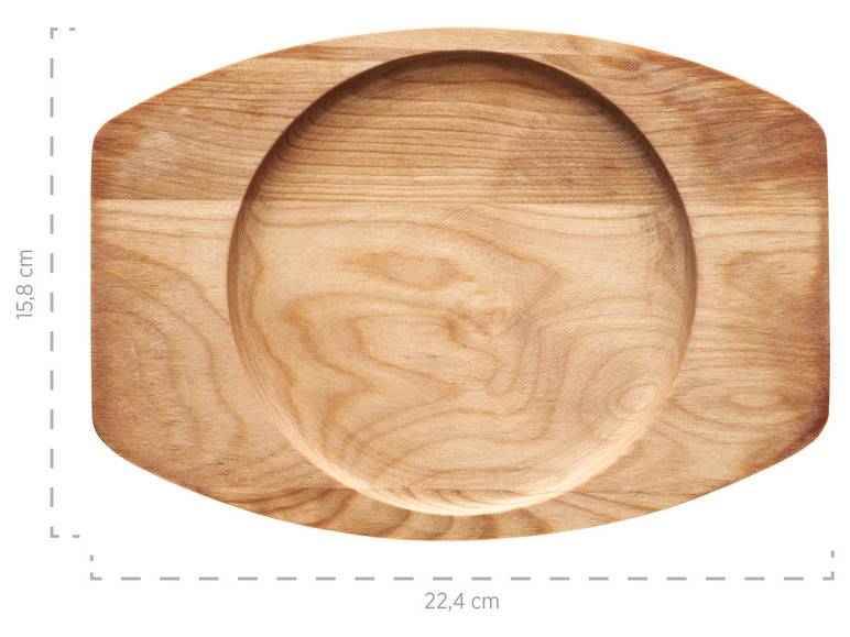 MÄSER Mini Gusseisenpfanne, Ø 16 cm, mit Servierbrett Sonderangebot der Fabrik