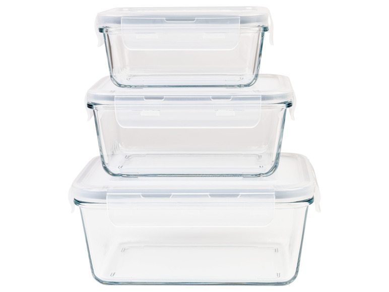 ERNESTO® Glas-Frischhaltedosen, 3-teilig Schlussverkauf