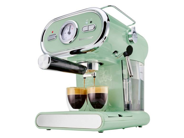 SILVERCREST® KITCHEN TOOLS Espressomaschine »SEM 1100 E1«, mint, 1100 W Bestseller