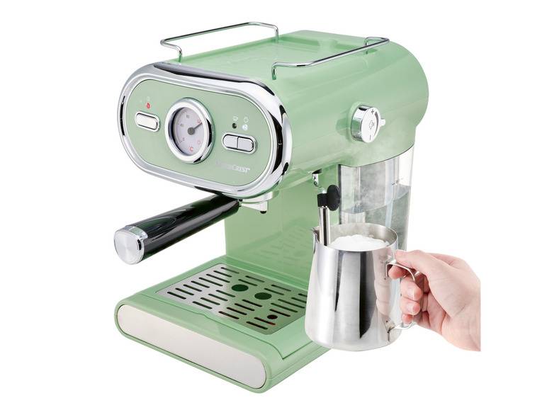 SILVERCREST® KITCHEN TOOLS Espressomaschine »SEM 1100 E1«, mint, 1100 W Bestseller