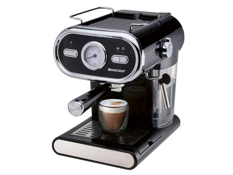 SILVERCREST® KITCHEN TOOLS Espressomaschine »SEM 1100 E1«, schwarz, 1100 W Kauf eins, bekomm eins gratis