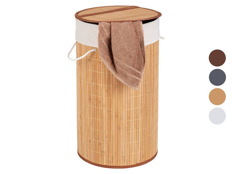 Wenko Wäschetruhe »Bamboo«, 55 l Fassungsvermögen, mit Baumwoll-Wäschesack, aus Bambus VIP-Rabatte