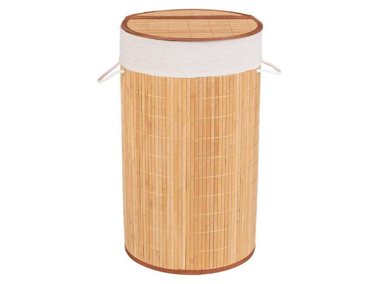 Wenko Wäschetruhe »Bamboo«, 55 l Fassungsvermögen, mit Baumwoll-Wäschesack, aus Bambus VIP-Rabatte