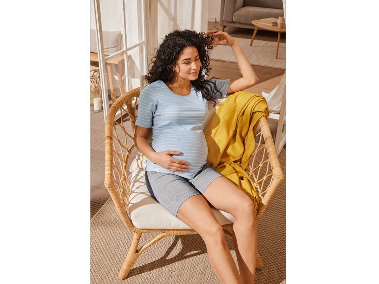 esmara® Damen Umstands-T-Shirts, 2 Stück, in modischer Ripp-Qualität Online