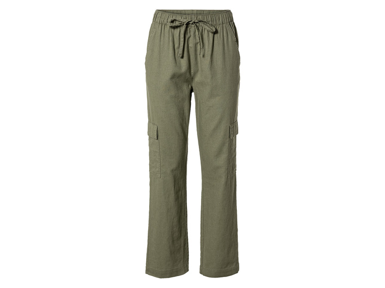 esmara® Damen Leinenhose, hohe Leibhöhe Schlussverkauf