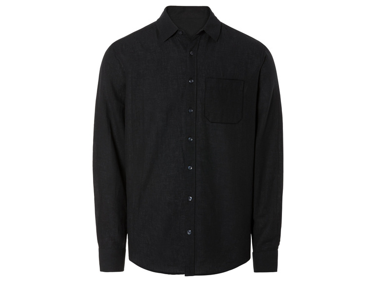 LIVERGY® Herren Leinenhemd mit Kentkragen Fabrik Onlineshop