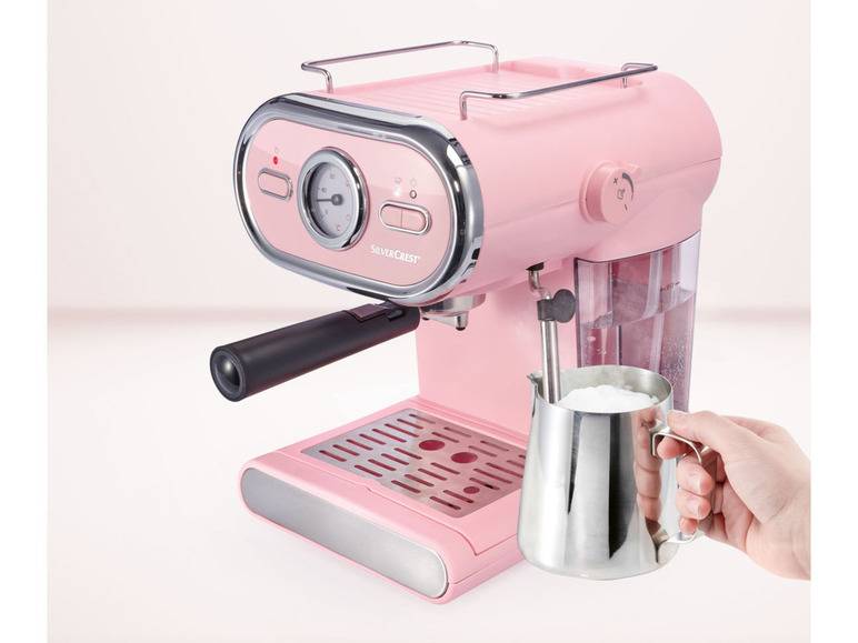 SILVERCREST® KITCHEN TOOLS Espressomaschine/Siebträger Pastell rosa SEM 1100 D3 + Elektrische Kaffeemühle »SKME 180 C1«, 180 W Super Rabatt