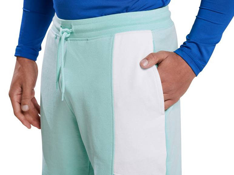 Mistral Herren Sweatshorts mit HeiQ Technologie Mint Im Verkauf