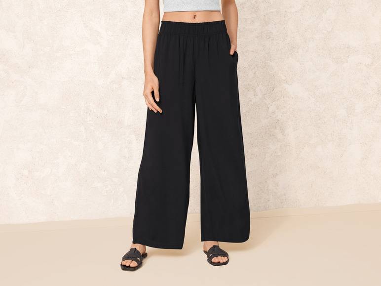 esmara® Damen Wide-Leg-Hose mit elastischem Gummizugbund Outlet