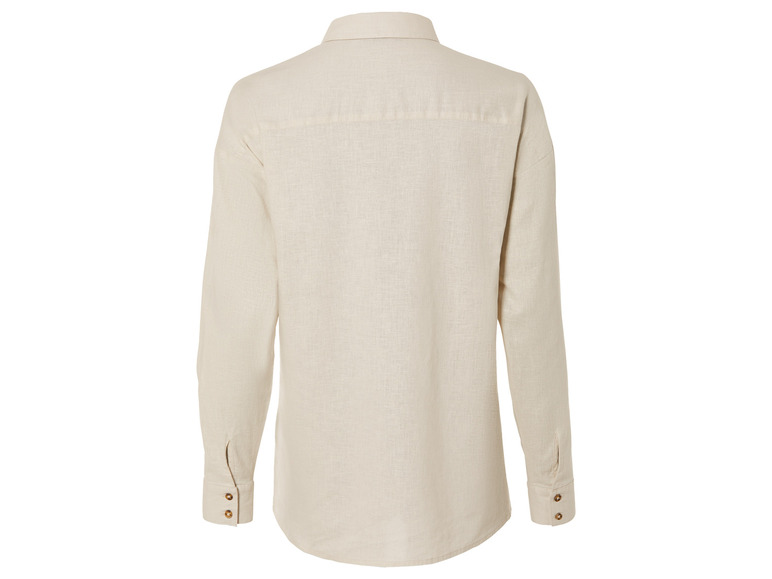 esmara® Damen Leinenbluse, leger geschnitten im Angebot