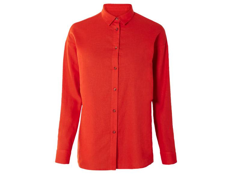 esmara® Damen Leinenbluse, leger geschnitten im Angebot