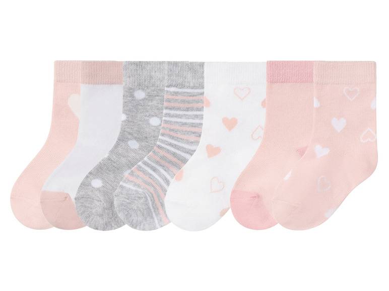 lupilu® Kleinkinder Socken, 7 Paar, mit Bio-Baumwolle Saisonschlussverkauf