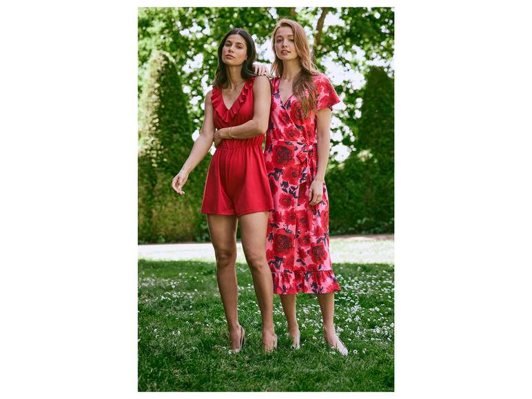 esmara® Damen Wickelkleid mit verspielten Volants Valentinstagsangebot