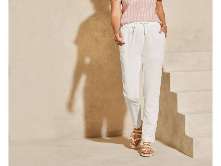 esmara® Damen Leinenhose mit Gummizugbund und Bindeband Heißer Verkauf