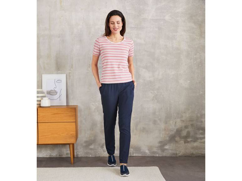 esmara® Damen T-Shirt, 2 Stück, mit hohem Baumwollanteil Saisonale Angebote