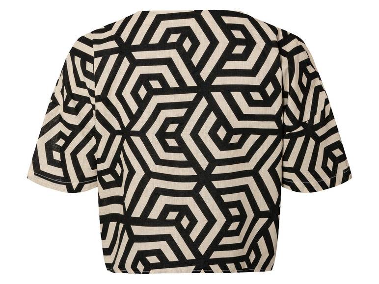 esmara® Damen Leinenbluse, leger geschnitten Tägliche Deals