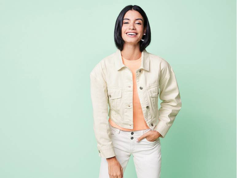 esmara® Damen Jeansjacke in Cropped-Länge Nur für heute