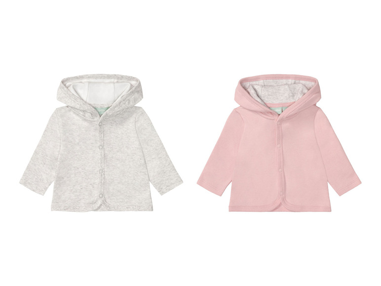 lupilu® Baby Sweatjacke, 2 Stück, aus reiner Bio-Baumwolle Super Rabatt