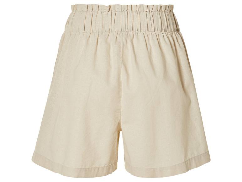 esmara® Leinen-Shorts mit hoher Leibhöhe Speichern exportieren
