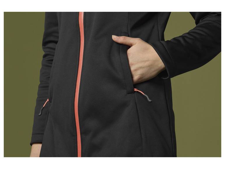 Rocktrail Damen Softshellmantel, verlängerte Rückseite zollfrei