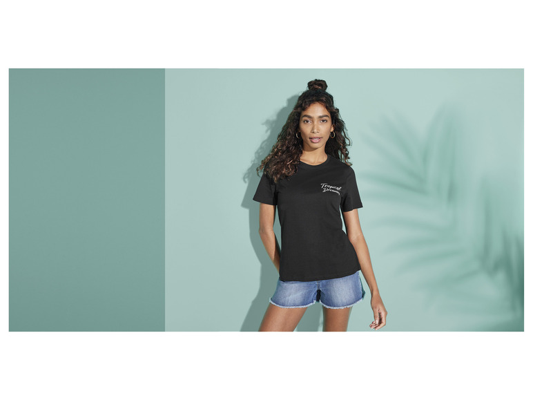 esmara® Damen T-Shirt, tailliert geschnitten, mit Print Verkauf