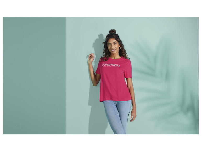 esmara® Damen T-Shirt, tailliert geschnitten, mit Print Verkauf