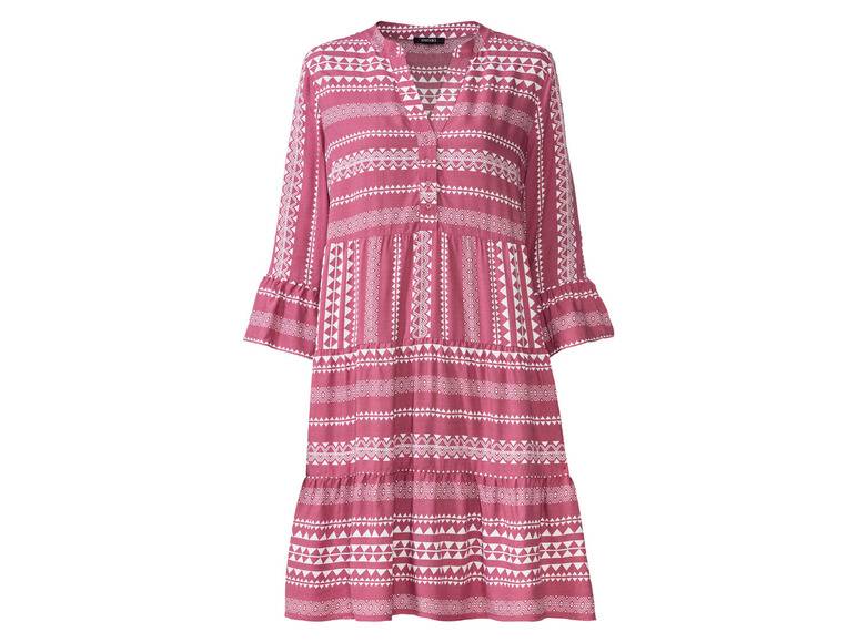 esmara® Damen Tunika Kleid, mit Volants am Ärmelabschluss Lagerräumung