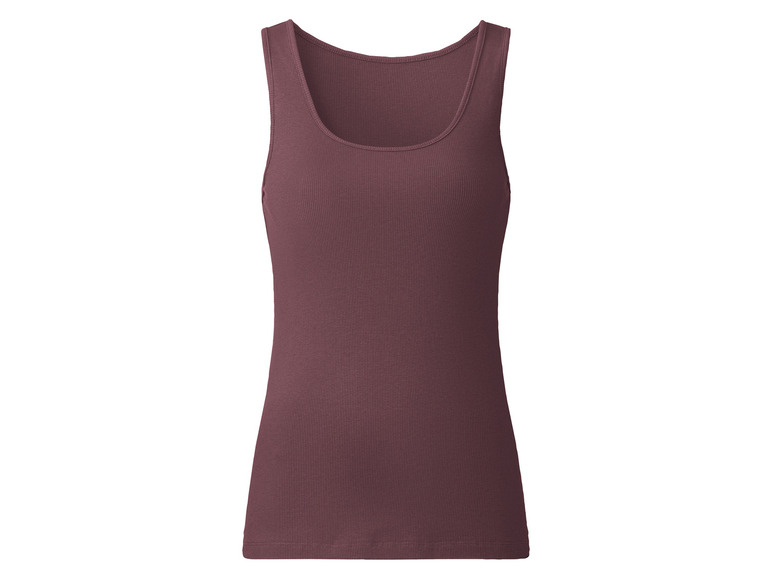 esmara® Damen Tops, 2 Stück, in anschmiegsamer Ripp-Qualität Blitzangebot