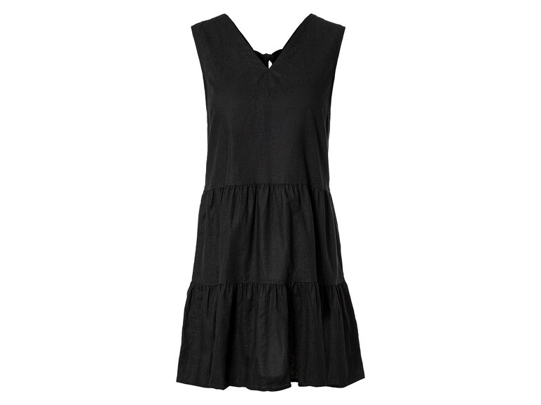 esmara® Damen Leinenkleid mit V-Ausschnitt Neuheiten