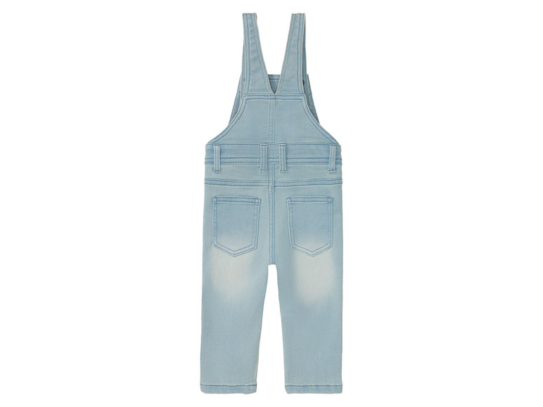lupilu® Baby Latzhose Sweatdenim, mit Bio-Baumwolle Räumungsverkauf